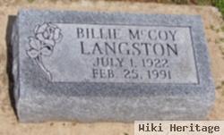 Billie Mccoy Langston