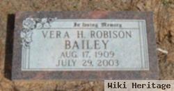 Vera H Robison Bailey