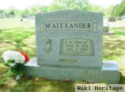 A. Dwayne Mcalexander