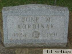 June M Kordinak