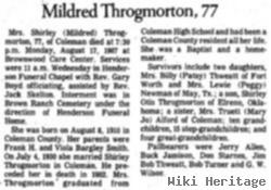 Mildred Smith Throgmorton