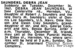 Debra Jean Saunders