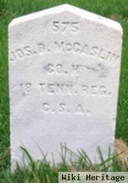 Joseph B Mccaslin