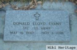 Sgt Donald Lloyd Evans