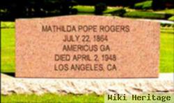 Matilda Pope Rogers