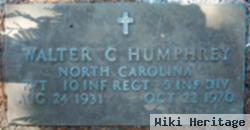 Walter C Humphrey