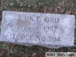 John P Kohr