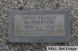 Sarah Francis Mcpherson
