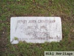Henry John Groverman, Sr