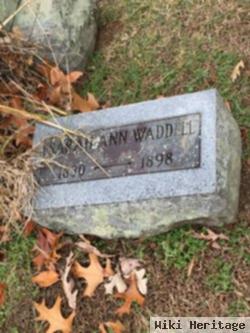 Sarah Ann Waddell