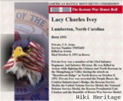 Pvt Lacy Charles Ivey