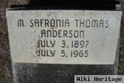 Martha Safronia Thomas Anderson