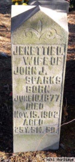 Jenettie D. Gardner Sparks