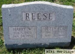 Harry W Reese