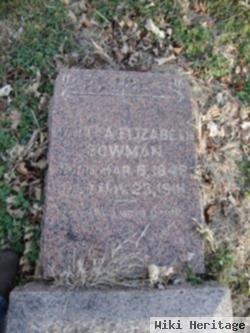 Martha Elizabeth "lizzie" Mize Bowman