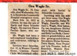 Ora Wagle, Sr