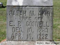 Sarah M. Akin Cosnell