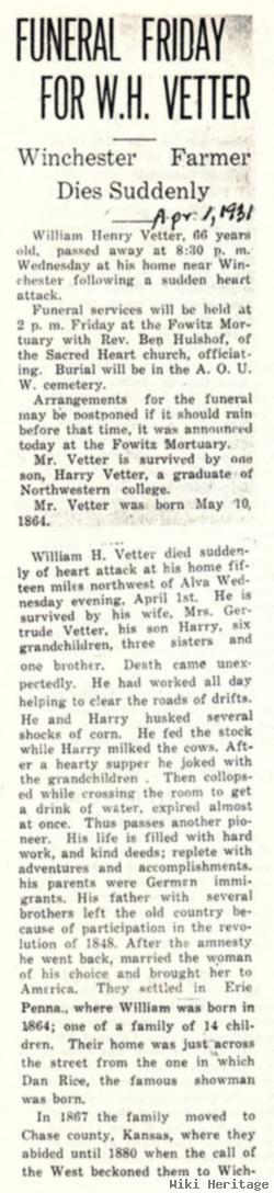 William Henry Vetter