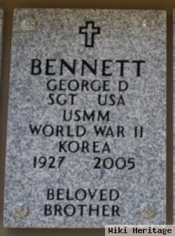 Sgt George D Bennett