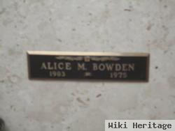 Alice Marie Gilbreath Bowden