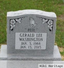 Gerald Lee "pete" Washington