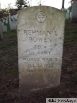 Rehman L. Bowen