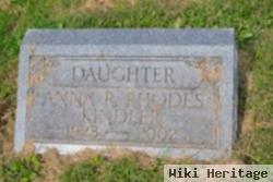 Anna R Kindler Rhodes