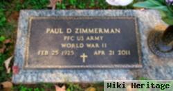 Pfc Paul D. Zimmerman