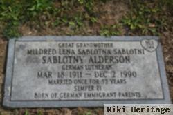 Mildred Lena Sablotna Alderson