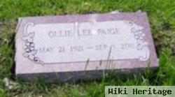 Ollie Lee Paige