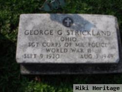 Sgt George G. Strickland