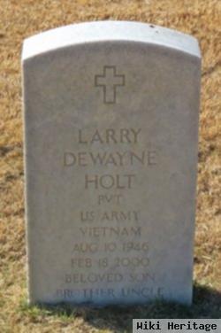 Pvt Larry Dewayne Holt