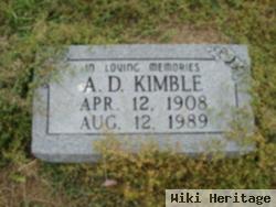 Albert D "a D" Kimble