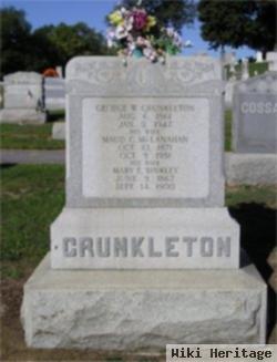 Mary Elizabeth "mollie" Binkley Crunkleton