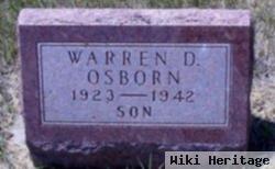 Warren D Osborn