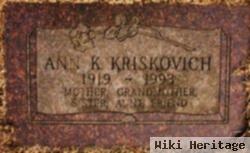 Ann K Kriskovich