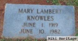 Mary Lambert Knowles
