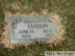 Charlotte M Fahrion