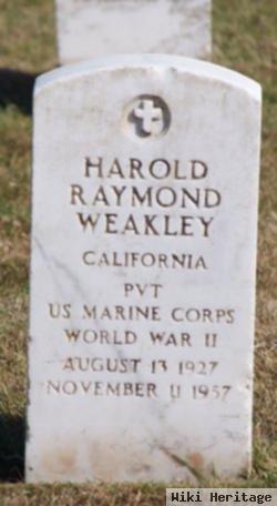 Harold Raymond Weakley