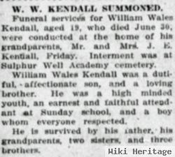 William Wales Kendall