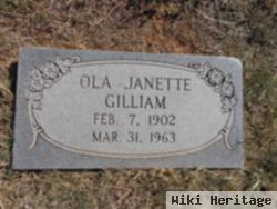 Ola Janette Mccormick Gilliam