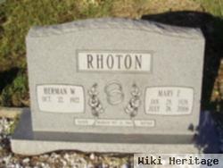 Herman W Rhoton