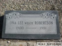 Ona Lee Robertson Welch