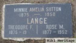 Rose Mae Sutton Lange