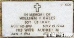 Sgt William H Bales