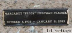 Margaret "peggy" Mcgowan Peacock