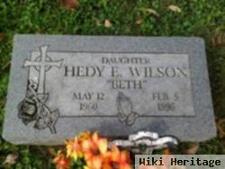 Hedy E "beth" Wilson