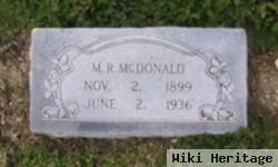 M. R. Mcdonald