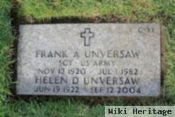 Sgt Frank A Unversaw