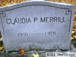 Claudia P Merrill